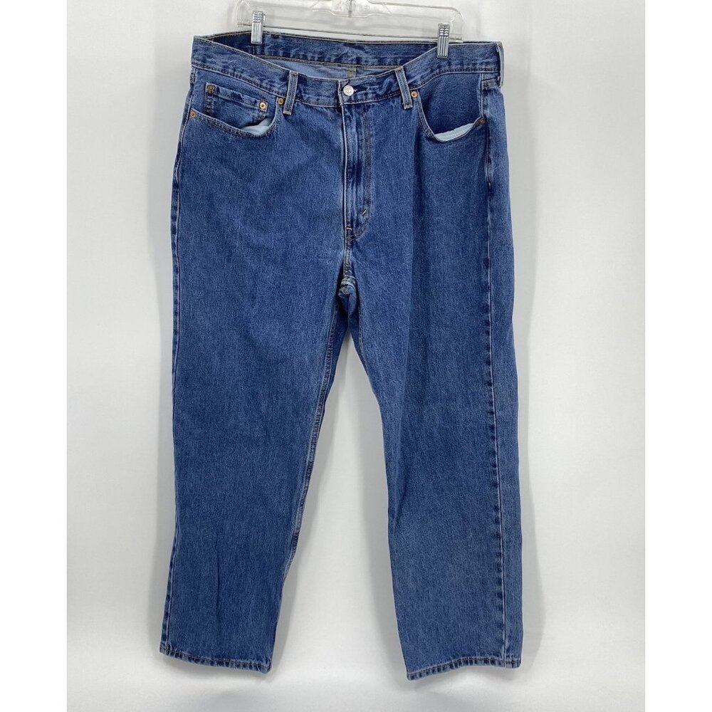 Levi 550 Relaxed Fit Straight Leg Jeans Medium Wash Denim Mens 40 x 30